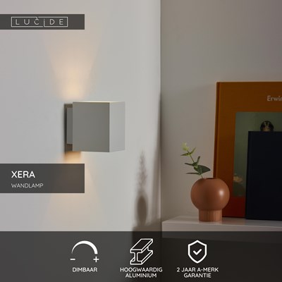 Lucide XERA - Wandlamp - 1xG9 - Wit